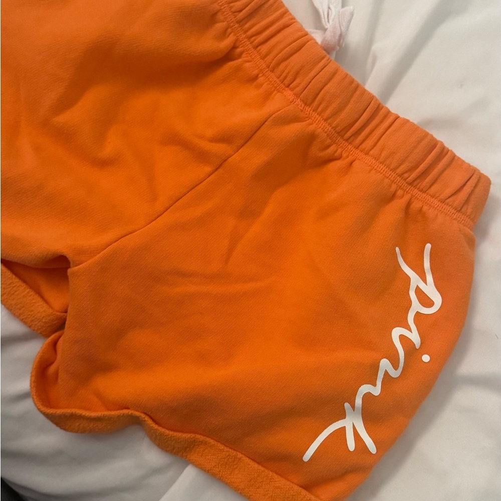 PINK Victoria's Secret Vibrant Orange Shorts
